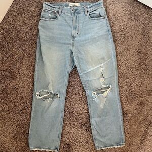 Abercrombie & Fitch High Waisted Straight Jean Size 8